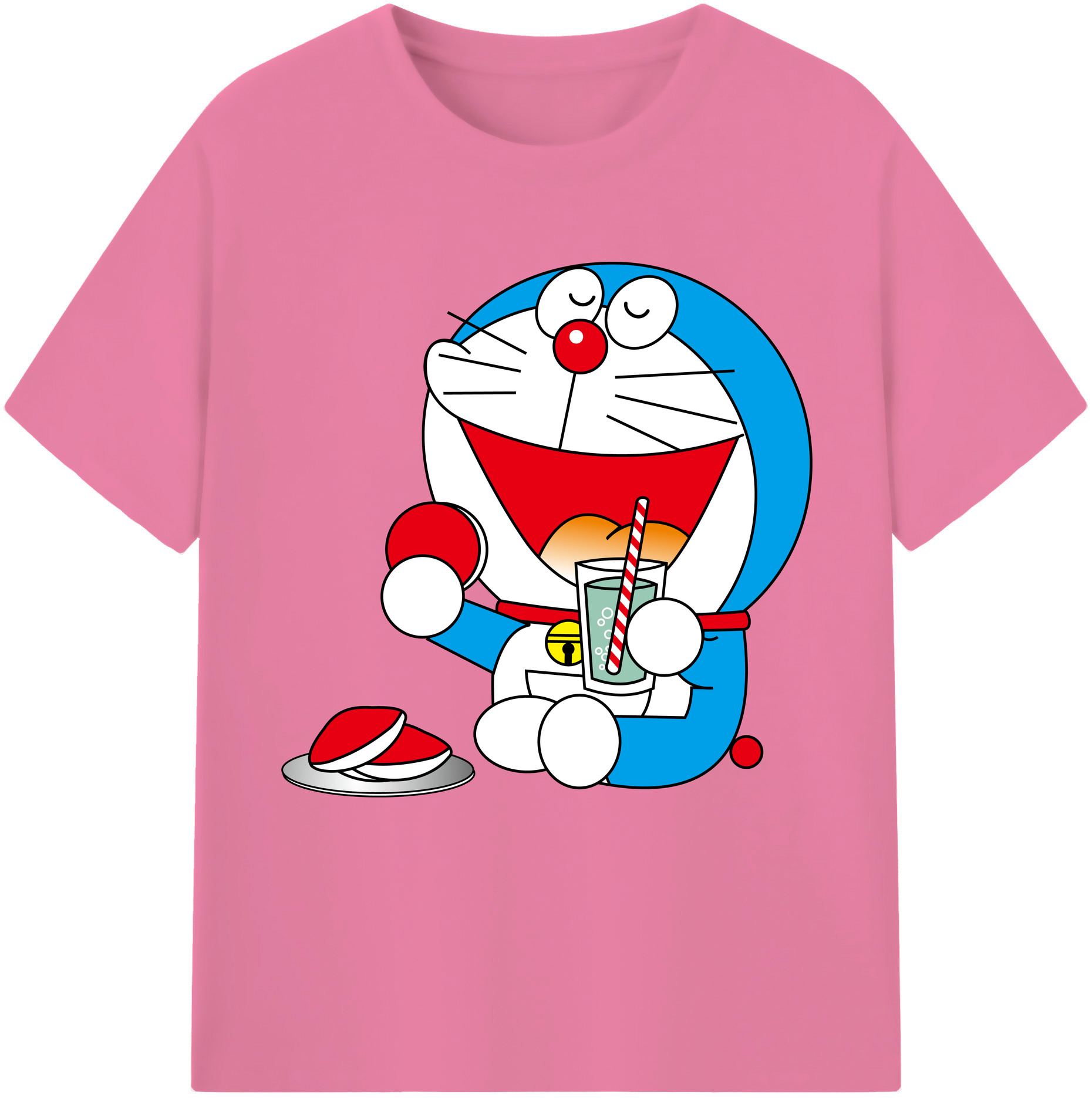 （画像用） ドラえもん Doraemon 綿100％半袖Tシャツ（フロントプリント）